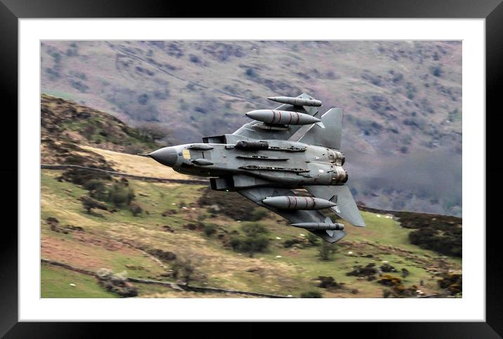 RAF Tornado GR4 in Wales Framed Mounted Print by Philip Catleugh