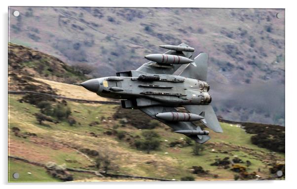 RAF Tornado GR4 in Wales Acrylic by Philip Catleugh