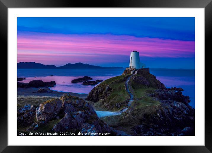 Tŵr Mawr, Anglesey Framed Mounted Print by Andy Beattie