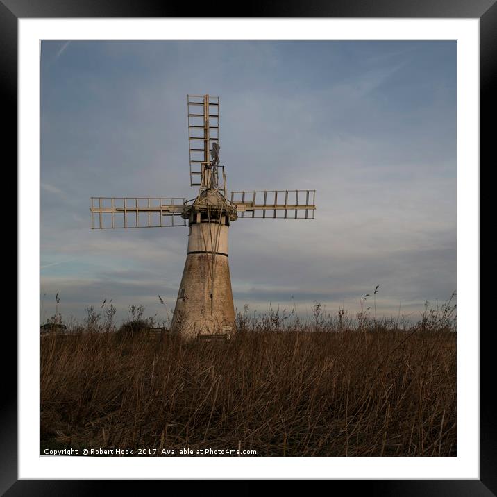 Thurne Mill Framed Mounted Print by Robert Hook