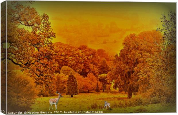 View Across the Park. Canvas Print by Heather Goodwin