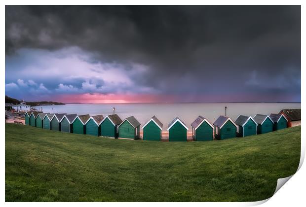 Gurnard Bay Cowes Isle Of Wight Print by Wight Landscapes