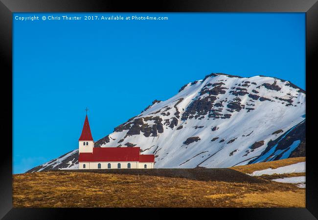 Vik Church Iceland Framed Print by Chris Thaxter