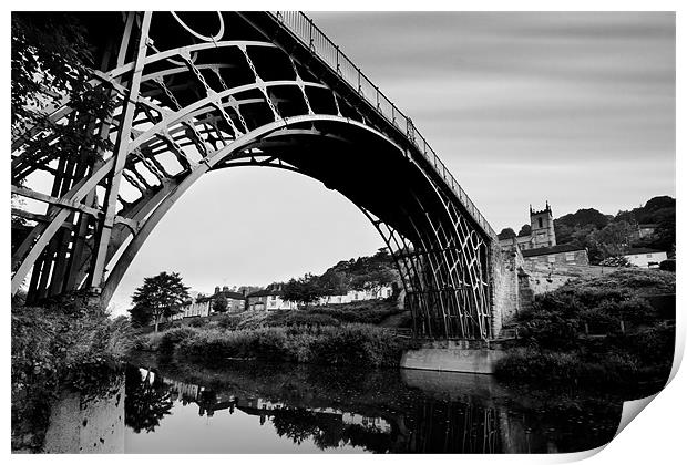 Iron Bridge Print by Tony Bates