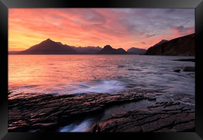 Elgol Sunset - Isle of Skye 2 Framed Print by Grant Glendinning