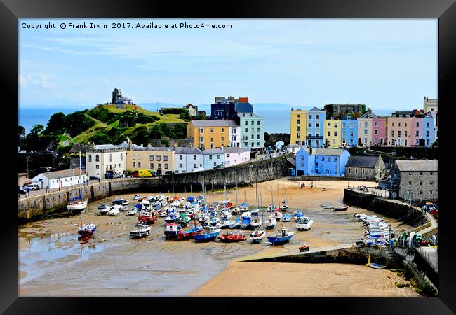A view of the magnificent Tenby Harbour Framed Print by Frank Irwin