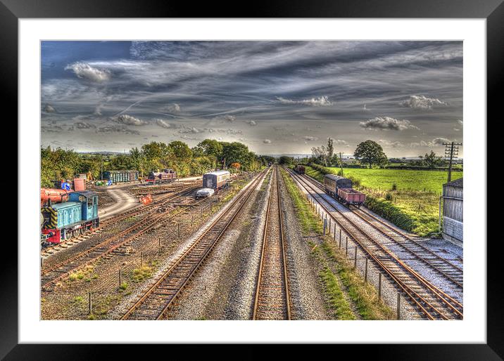 Railway Tracks Framed Mounted Print by Chris Thaxter
