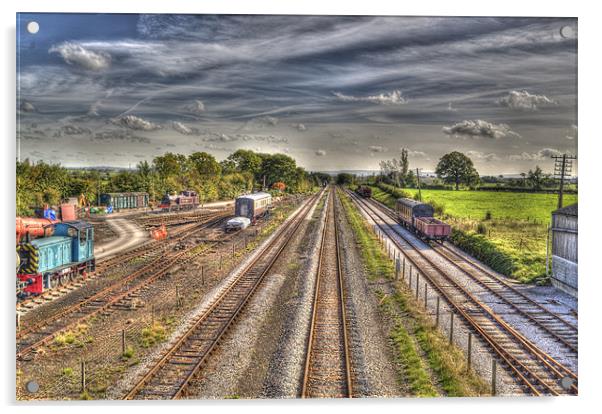 Railway Tracks Acrylic by Chris Thaxter