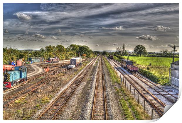 Railway Tracks Print by Chris Thaxter
