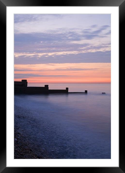 Sunrise at the White Cliffs of Dover Framed Mounted Print by Ian Middleton