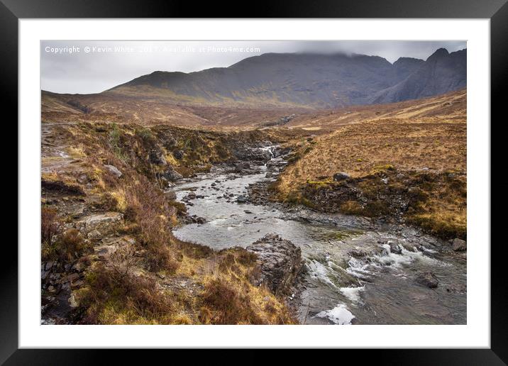 Scottish mountain walk Framed Mounted Print by Kevin White