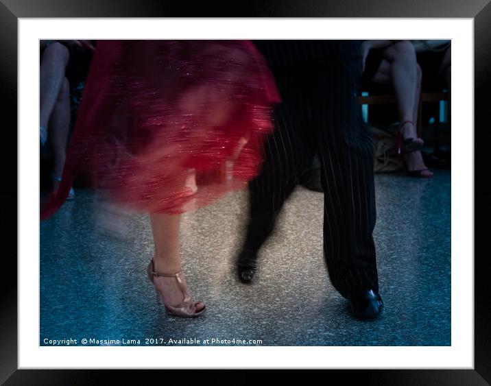 Detail of tango shoes Framed Mounted Print by Massimo Lama