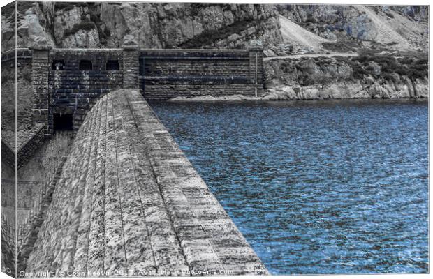 Elan Valley, Caban Cock Dam (HK) Canvas Print by Colin Keown