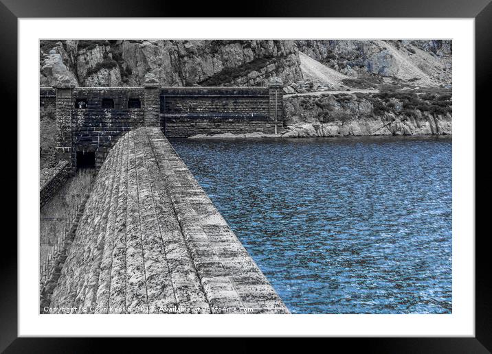 Elan Valley, Caban Cock Dam (HK) Framed Mounted Print by Colin Keown
