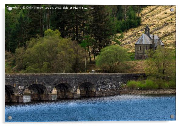 Elan Valley, Garreg-Ddu Dam (HK) Acrylic by Colin Keown