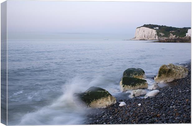 Sunrise at the White Cliffs of Dover Canvas Print by Ian Middleton