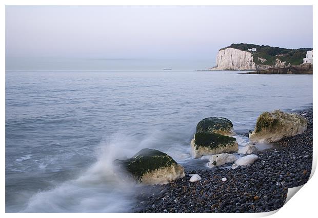 Sunrise at the White Cliffs of Dover Print by Ian Middleton