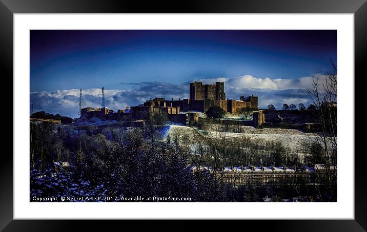 A winters day Framed Mounted Print by Secret Artist