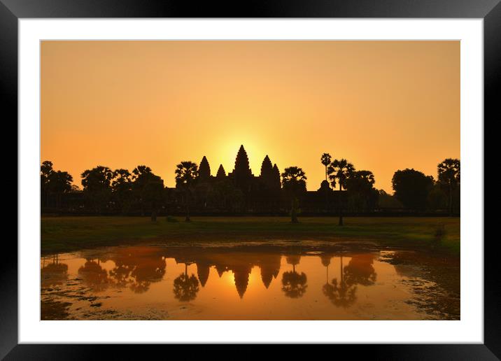 Angkor Wat Framed Mounted Print by Scott Anderson