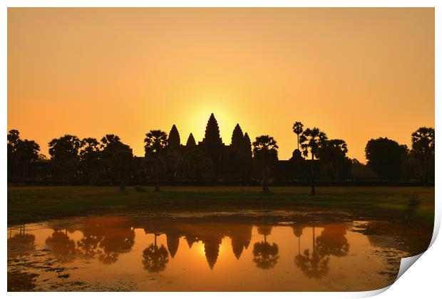 Angkor Wat Print by Scott Anderson