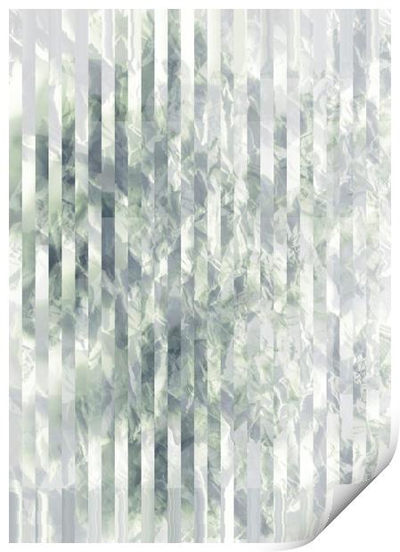 Abstract gray pattern Print by Larisa Siverina