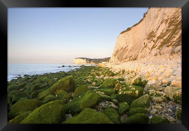 Sunrise at the White Cliffs of Dover Framed Print by Ian Middleton