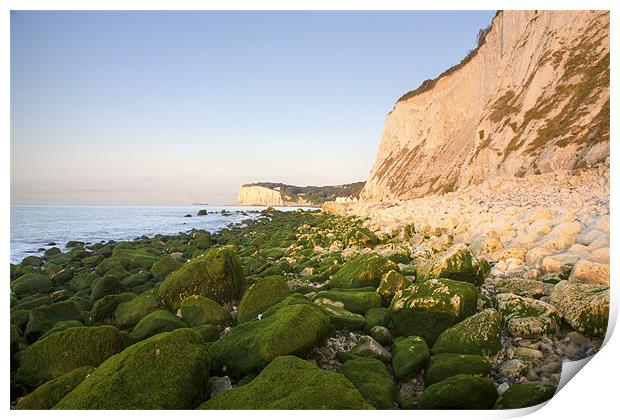 Sunrise at the White Cliffs of Dover Print by Ian Middleton