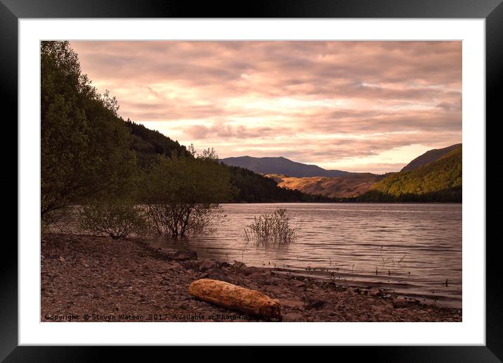 Evening at Thirlmere Framed Mounted Print by Steven Watson