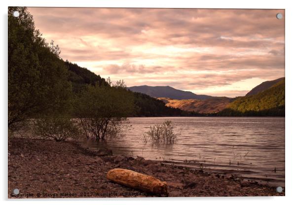 Evening at Thirlmere Acrylic by Steven Watson