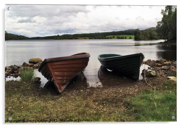 Loch Knockie Acrylic by Steven Watson