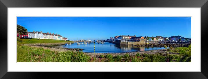 Aberaeron Harbor Framed Mounted Print by Andrew chittock