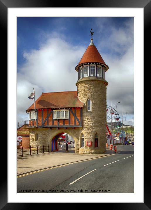 Scarborough Framed Mounted Print by Alan Simpson