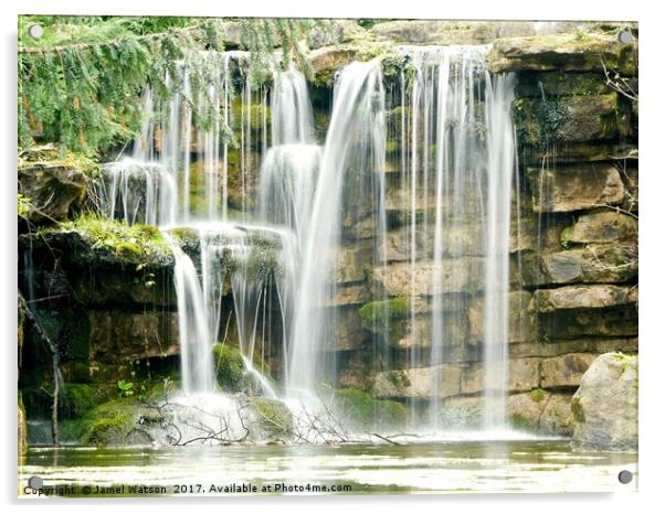 Highfields Waterfall Acrylic by Jamel Watson