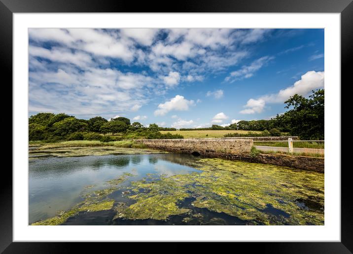 The Causeway Newtown Isle Of Wight Framed Mounted Print by Wight Landscapes