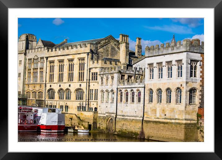 York City Guildhall river Ouse Framed Mounted Print by Robert Gipson