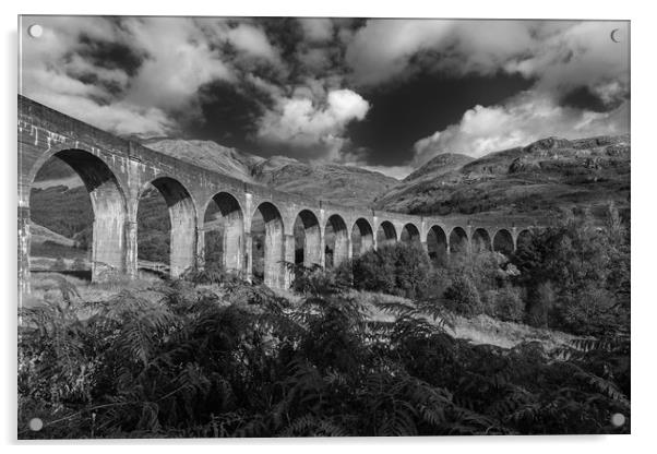 Glenfinnan Viaduct Acrylic by Pam Sargeant