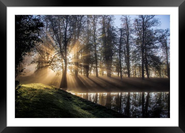 Explosion of Light Framed Mounted Print by MARTIN CRUSH