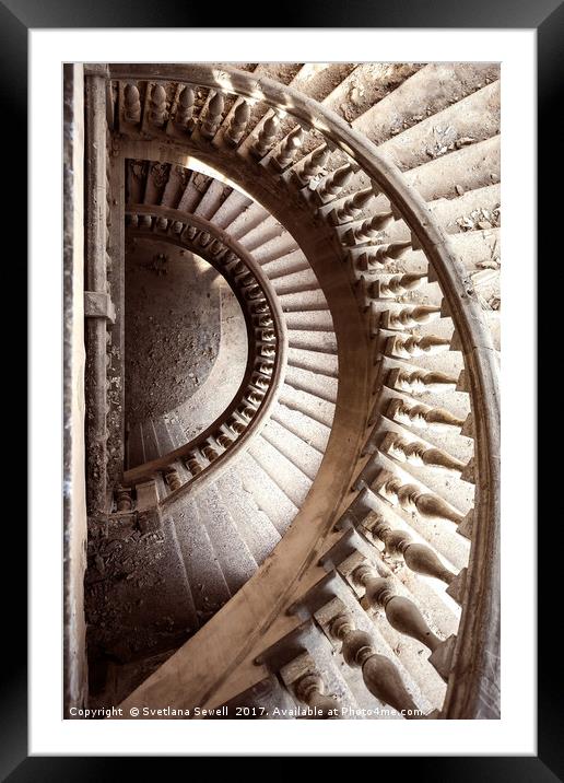 Forgotten Stair Framed Mounted Print by Svetlana Sewell