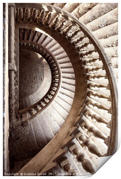 Forgotten Stair Print by Svetlana Sewell