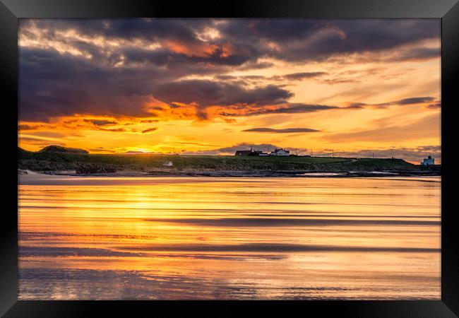 Bamburgh Reflections Framed Print by Naylor's Photography