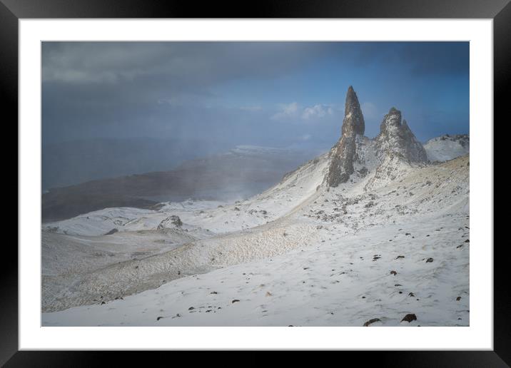 Old Man of Storr Winter Sunrise  Framed Mounted Print by James Grant