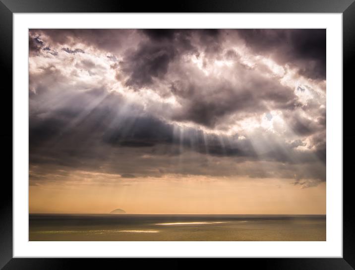 Ailsa Rays Framed Mounted Print by Gareth Burge Photography