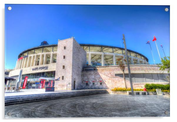 Besiktas JK Stadium Istanbul Acrylic by David Pyatt