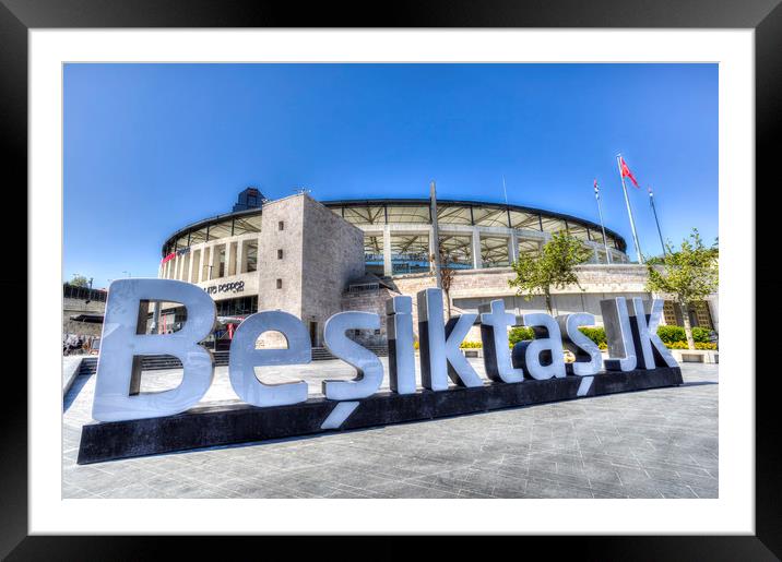 Besiktas JK Stadium Istanbul Framed Mounted Print by David Pyatt