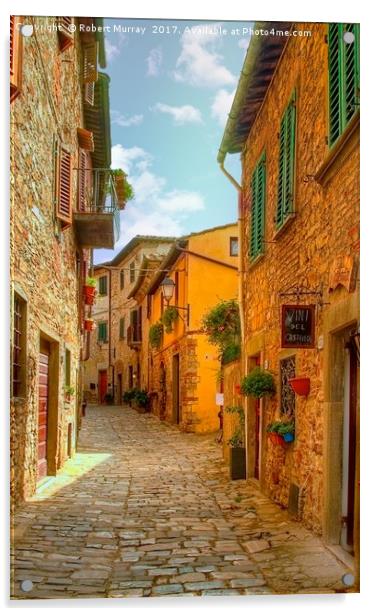 Montefioralle Acrylic by Robert Murray