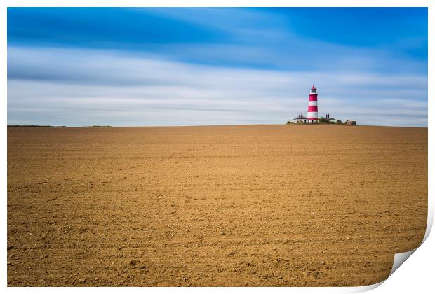 Happisburgh Lighthouse Print by Mark Hawkes