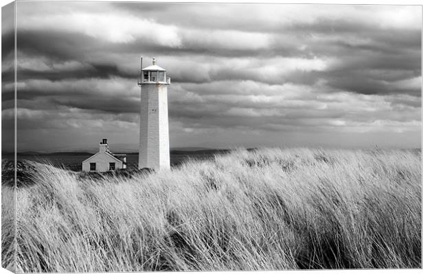 Walney Island Lighthouse Canvas Print by Steve Glover