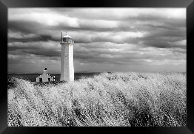 Walney Island Lighthouse Framed Print by Steve Glover