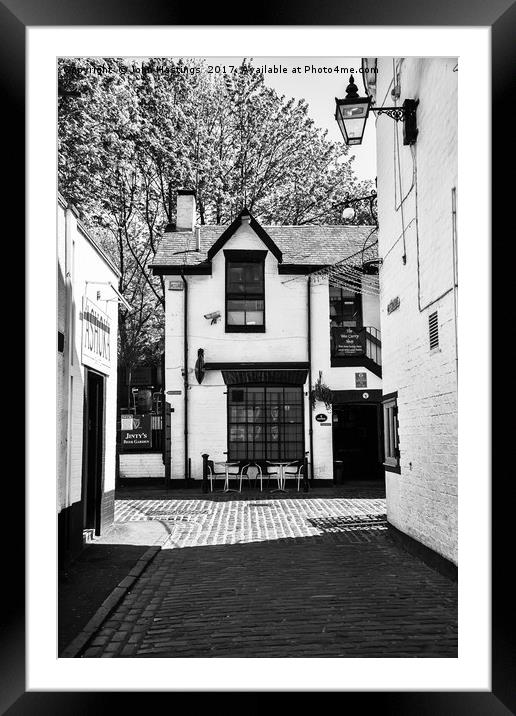 Ashton Lane Glasgow Framed Mounted Print by John Hastings