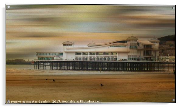 The Pier - Weston super Mare. Acrylic by Heather Goodwin